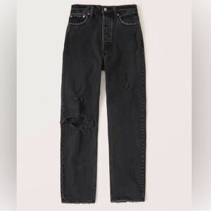 Abercrombie Curve Love Distressed Dad Jean, Long!